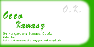 otto kamasz business card